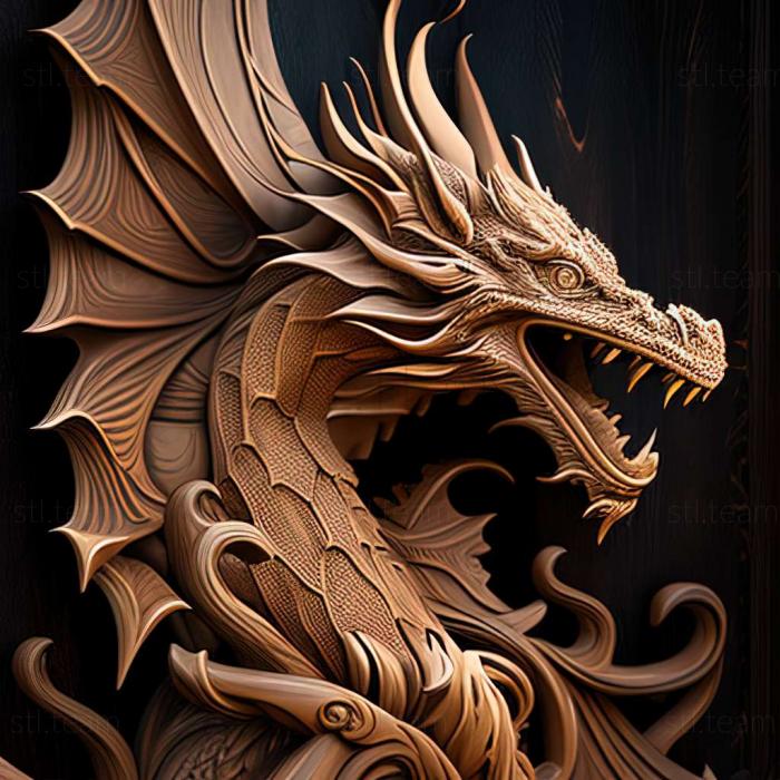 3D model dragon (STL)